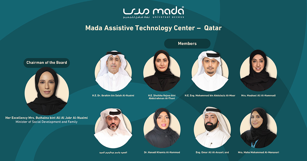 The Board of Directors of Mada Assistive Technology Center – Qatar
